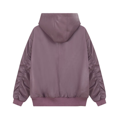 Abrigo de Cuero con Capucha para Hombre - Image 15