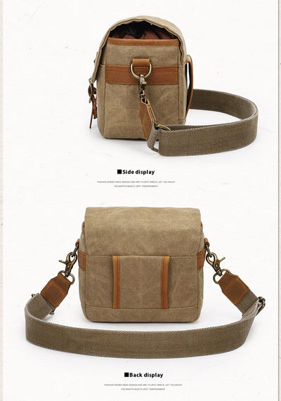 Bolsa para Cámara SLR de Lona de Algodón con Forro Impermeable - Image 16