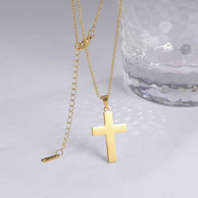 Dije Minimalista de Oro Cruz Elegante para Hombre y Mujer - Image 10