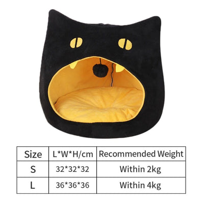 Cama Cálida para Gatos en Forma de Gatito - Casa Acogedora para Mascotas Pequeñas - Image 2