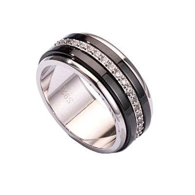 Anillo Giratorio de Plata Esterlina para Hombre - Diseño Moderno y Personalizado - Image 4