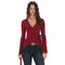 Blusa Escote en V Profundo con Cruzado Frontal y Encaje