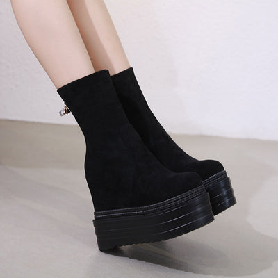 Botas Cortas con Plataforma Elevadora y Suela Gruesa - Image 6