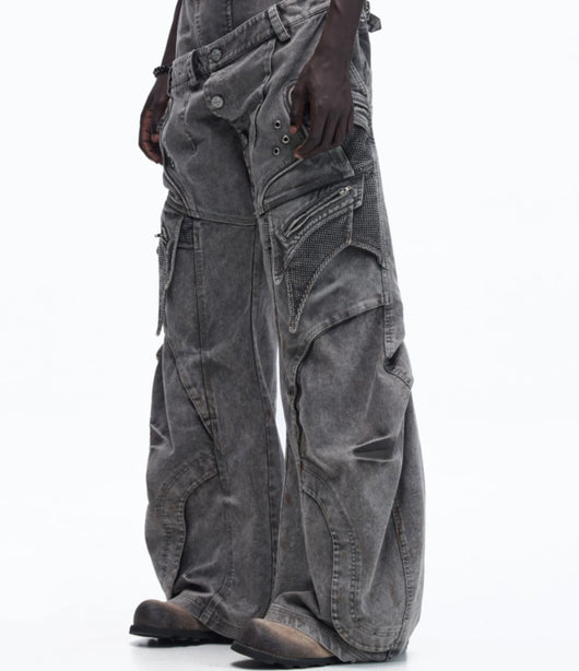 Pantalones de Trabajo Canvas Teñidos Asute con Cierre Diagonal y Cintura Reforzada - Image 6