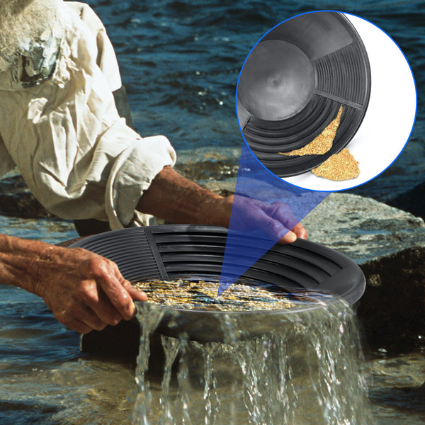 Placa Extractora de Oro con Batea Manual para Minería Artesanal