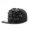 Gorra de Béisbol Hip Hop con Lentejuelas Florales y Visera Plana