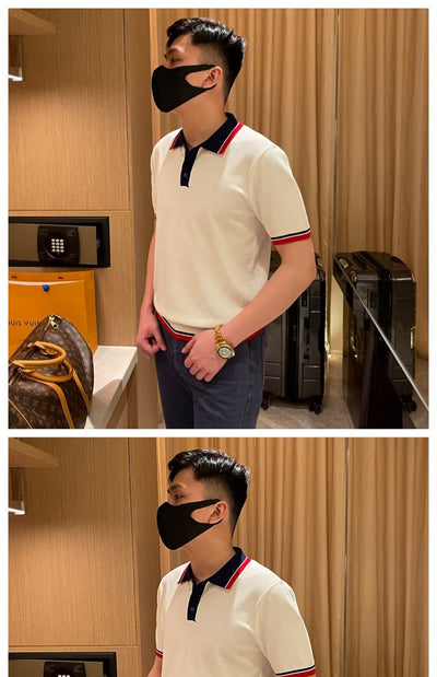 Polo Manga Corta a Rayas para Hombre - Image 10