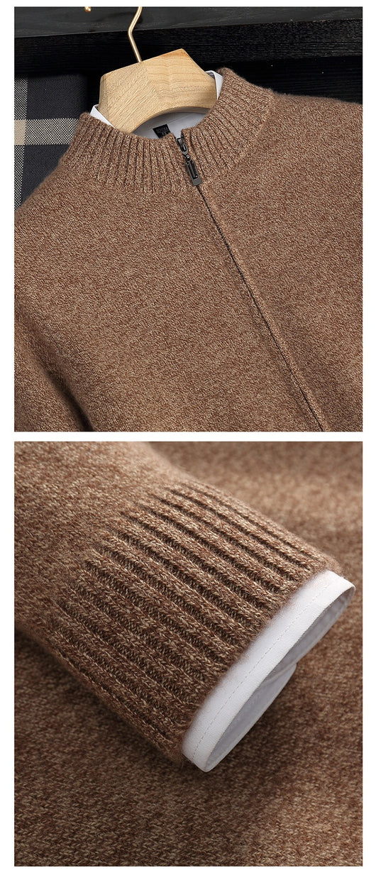 Abrigo de Cuello Alto en Cashmere para Hombre - Otoño e Invierno - Image 22