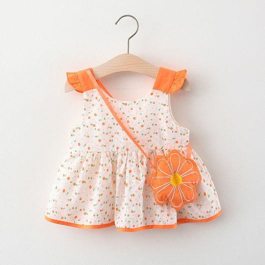 Vestido Infantil Niña Verano Sin Mangas Estampado - Image 5