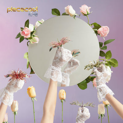 Puzzle Metálico Grúa Floral - Modelo 3D Armable Hecho a Mano - Image 8