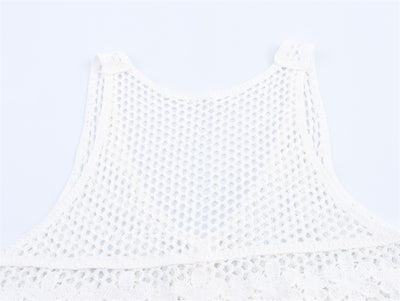 Chaleco Tejido Calado Retro para Mujer - Image 14