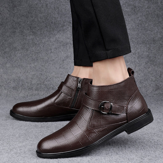 Botas de Cuero Premium Talla Grande: Calidez y Confort para el Invierno - Image 2