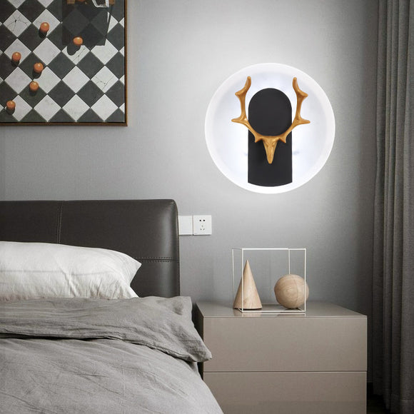 Lámpara de Pared Decorativa Astas Acrílico para Sala de Estar