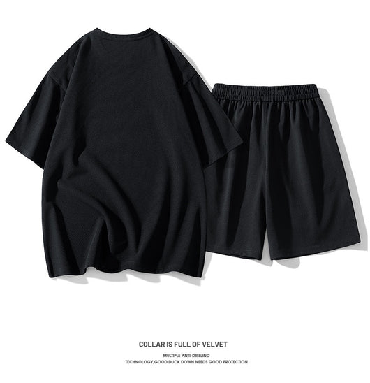 Conjunto Deportivo Hombre Estilo Hong Kong - Playera y Shorts Sueltos - Image 11