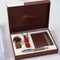 Creative And Practical Men's Gift Business Suit 5piece coffee color Set Wooden Gift Box
