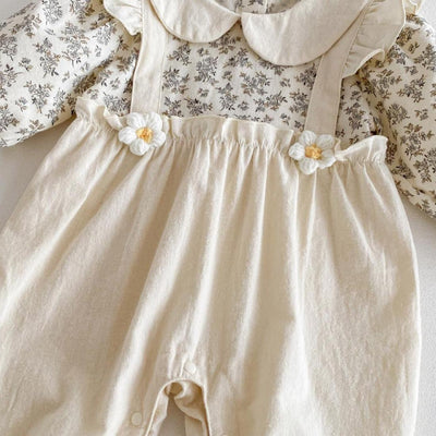 Enterizo Largo para Bebé Niña con Diseño de Dos Piezas y Tirantes - Image 11
