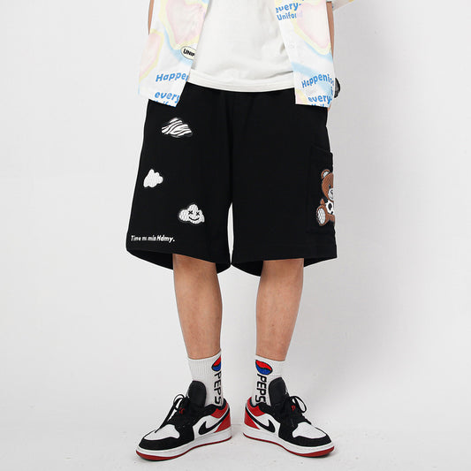 Pantalones Sueltos Estilo Urbano con Estampado para Parejas
