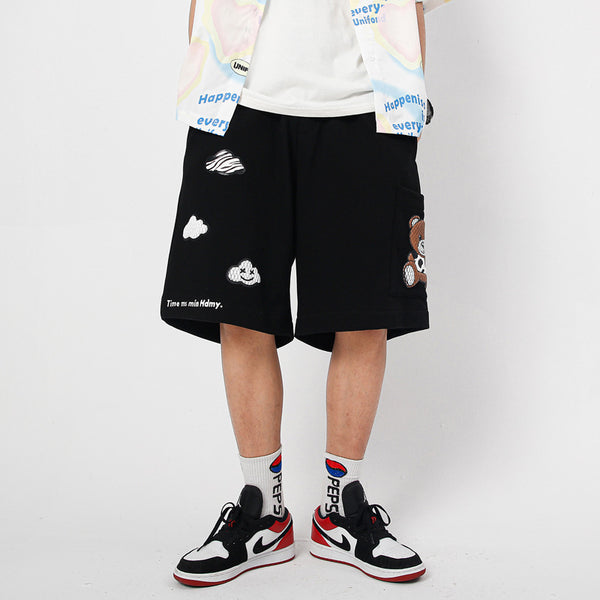 Pantalones Sueltos Estilo Urbano con Estampado para Parejas