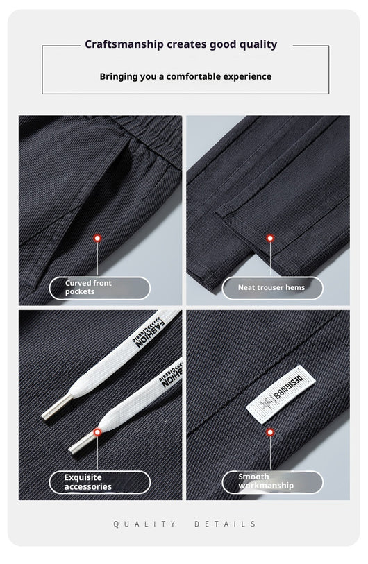 Pantalones Deportivos Rectos Elásticos para Hombre - Image 34