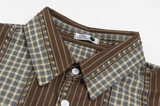 Camisa de Manga Larga con Contraste de Colores para Hombre - Image 11