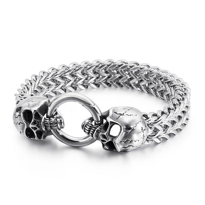 Pulsera de Acero Titanio Calavera Dominante - Image 16