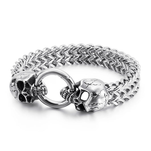Pulsera de Acero Titanio Calavera Dominante - Image 16