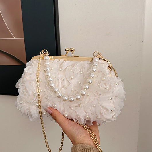 Bolso Tipo Shell con Broche Floral para Cenas Elegantes - Image 8
