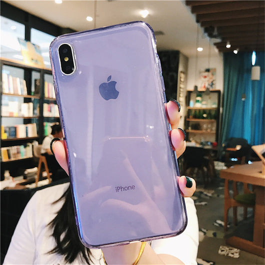 Funda Transparente Colorida a Prueba de Caídas para Celular - Image 11
