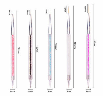 Set de 5 Pinceles para Nail Art - Diseño, Delineado y Decoración de Uñas - Image 6
