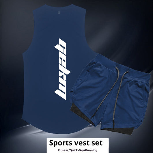 Conjunto Deportivo para Hombre - Chaleco y Shorts para Correr y Entrenamiento - Image 13