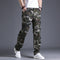 Pantalones Cargo Sueltos de Algodón con Múltiples Bolsillos - Camuflaje Hombre Talla Grande