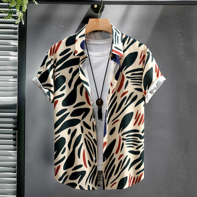 Camisa Manga Corta con Estampado Digital para Hombre - Image 16
