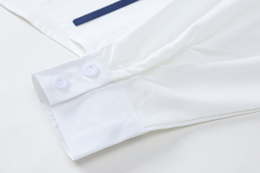 Blusa Larga Estampada con Diseño de Rayas Irregulares para Mujer - Image 3