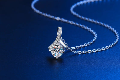 Collar de Plata S925 con Baño de Oro Blanco y Piedras de Moissanita - Image 7