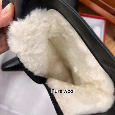 Botas de Invierno para Mujer en Cuero Genuino - Calidez y Estilo - Image 14