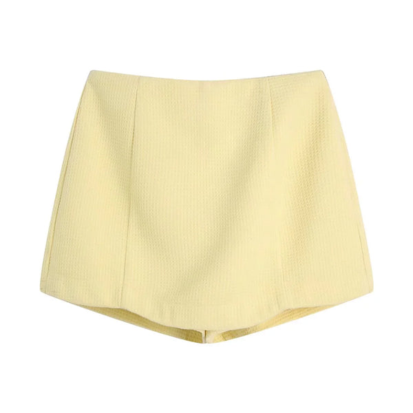 Shorts Texturizados de Moda Europea y Americana para Mujer