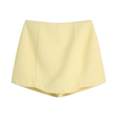 Shorts Texturizados de Moda Europea y Americana para Mujer
