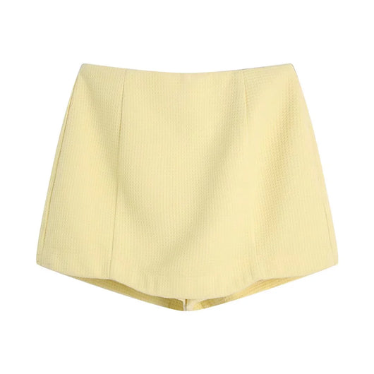 Shorts Texturizados de Moda Europea y Americana para Mujer