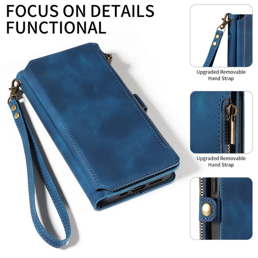 Funda Cartera Tipo Flip con Cierre para Teléfono en Cuero - Image 15