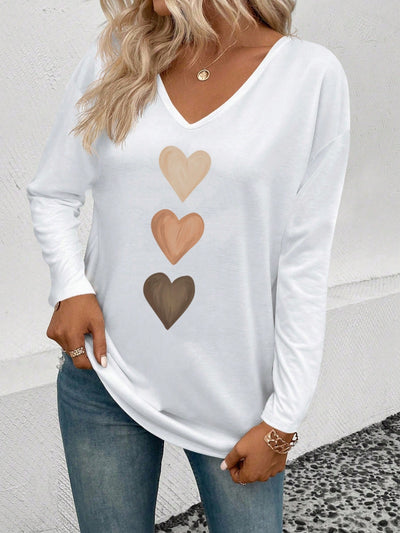 Blusa Casual de Cuello V y Manga Larga para Mujer - Image 12