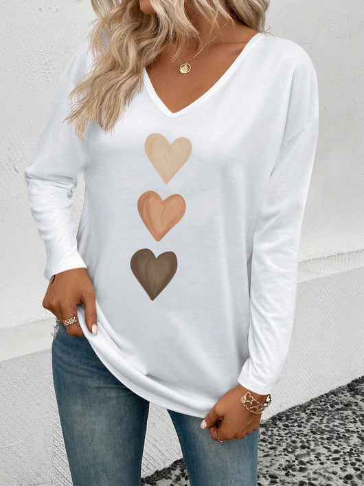 Blusa Casual de Cuello V y Manga Larga para Mujer - Image 12