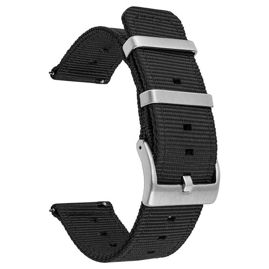 Correa de Reloj Nylon Tejida con Liberación Rápida Impermeable - Image 2