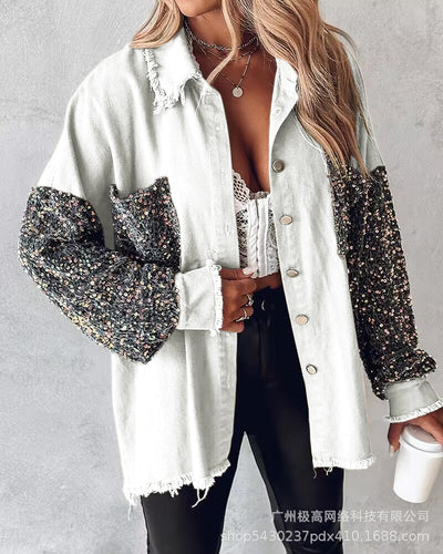 Blusa de Hombros Descubiertos con Patrón Serpentina para Mujer - Image 11