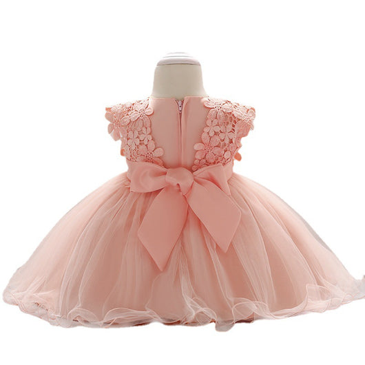 Vestido de Princesa en Encaje y Malla para Niña - Image 3