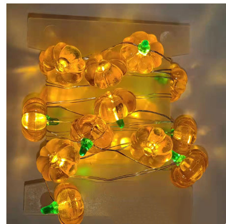 Cadena de Luces LED Calabazas con Batería para Decoración Halloween - Image 6