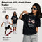 Camiseta de Verão Infantil Estilo Europeu e Americano