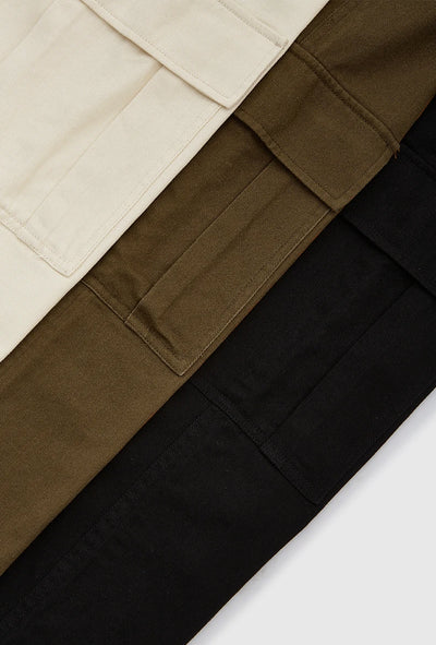 Pantalón Overol Casual Negro Expansion Tide con Bolsillos Amplios para Hombre Talla Grande - Image 17