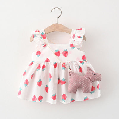 Vestido Infantil Niña Verano Sin Mangas Estampado - Image 24