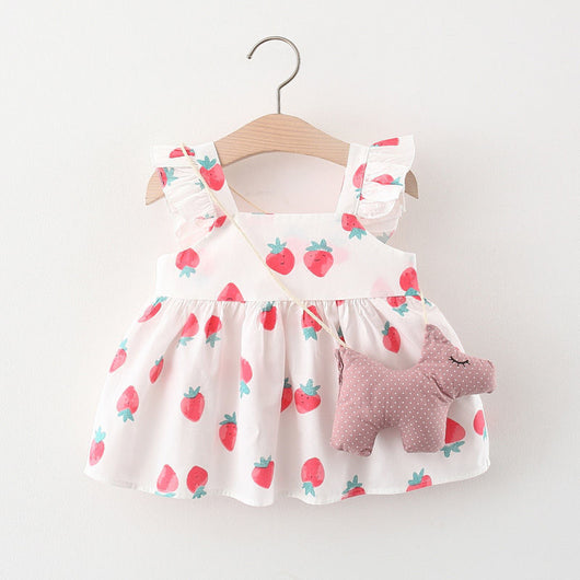 Vestido Infantil Niña Verano Sin Mangas Estampado - Image 24