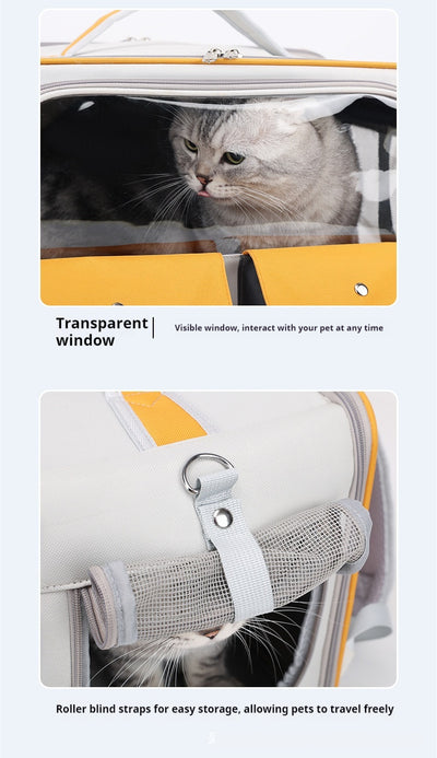 Mochila Transportadora para Gatos - Gran Capacidad, Respirable y Plegable - Image 10